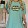 Middle School Camo Retro Back To School Teachers Women's Comfort Colors T-Shirt Chalky Mint