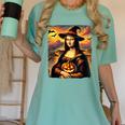 Mona Lisa Pumpkin Halloween Art Teacher Witchy Women Kids Women's Comfort Colors T-Shirt Chalky Mint Mona Lisa Pumpkin Halloween Art Teacher Witchy Women Kids Women's Comfort Colors T-Shirt Chalky Mint