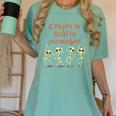 Montessori Creepin' It Real HALLOWEEN School Teacher Shirt Women's Comfort Colors T-Shirt Chalky Mint Montessori Creepin' It Real HALLOWEEN School Teacher Shirt Women's Comfort Colors T-Shirt Chalky Mint