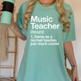 Music Teacher Definition Back To School First Day Women's Comfort Colors T-Shirt Chalky Mint Music Teacher Definition Back To School First Day Women's Comfort Colors T-Shirt Chalky Mint