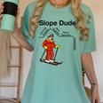 Nerdy Slope Dude Geometry Algebra Math Teacher Women's Comfort Colors T-Shirt Chalky Mint
