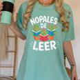 Nopales De Leer Bilingual Teacher Maestra Spanish Teacher Women's Comfort Colors T-Shirt Chalky Mint Nopales De Leer Bilingual Teacher Maestra Spanish Teacher Women's Comfort Colors T-Shirt Chalky Mint
