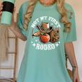Not My First Rodeo Back To School Teacher Women's Comfort Colors T-Shirt Chalky Mint