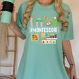 Novelty Montessori Studying Learning Schooling Teacher Love For Men Women Women's Comfort Colors T-Shirt Chalky Mint