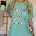 Ocean Animals Alphabet Cute Sea Life ABC Marine Kids Teacher Women's Comfort Colors T-Shirt Chalky Mint Ocean Animals Alphabet Cute Sea Life ABC Marine Kids Teacher Women's Comfort Colors T-Shirt Chalky Mint