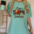 One Dope Teacher Women's Comfort Colors T-Shirt Chalky Mint One Dope Teacher Women's Comfort Colors T-Shirt Chalky Mint