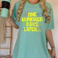 One Hundred Days Later 100th Day Of School Teacher Student Women's Comfort Colors T-Shirt Chalky Mint