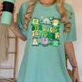 One Lucky Teacher St Patrick's Day Irish Teacher Lucky Era Women's Comfort Colors T-Shirt Chalky Mint