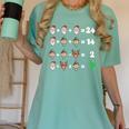 Order Of Operations Quiz Christmas Math Teacher Xmas Math Women's Comfort Colors T-Shirt Chalky Mint