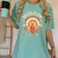 Paraprofessional Para Life Sun Flower Teacher Back To School Women's Comfort Colors T-Shirt Chalky Mint