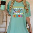 Paraprofessionals Because Even Teachers Need Heroes Women's Comfort Colors T-Shirt Chalky Mint Paraprofessionals Because Even Teachers Need Heroes Women's Comfort Colors T-Shirt Chalky Mint