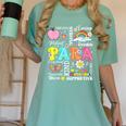 Paras Make It Possible Paraprofessional Paraeducator Teacher Women's Comfort Colors T-Shirt Chalky Mint