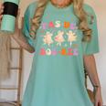 Pas De BOO-Rée Ballet Ghost Dancer Dance Teacher Halloween Women's Comfort Colors T-Shirt Chalky Mint