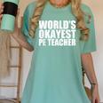 PE Teacher Women's Comfort Colors T-Shirt Chalky Mint