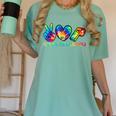 Peace Love Physical Education Tie Dye Sports PE Teacher Women's Comfort Colors T-Shirt Chalky Mint