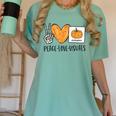 Peace Love Visuals Sped Teacher Pumpkin Skeleton Halloween Women's Comfort Colors T-Shirt Chalky Mint Peace Love Visuals Sped Teacher Pumpkin Skeleton Halloween Women's Comfort Colors T-Shirt Chalky Mint