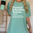 Physical Education Teacher Definition Sports PE School Women's Comfort Colors T-Shirt Chalky Mint