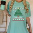 Pi Tree Christmas Math Teacher Ugly Sweater Men Women Kids Women's Comfort Colors T-Shirt Chalky Mint Pi Tree Christmas Math Teacher Ugly Sweater Men Women Kids Women's Comfort Colors T-Shirt Chalky Mint