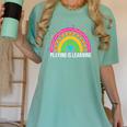 Playing Is Learning Early Childhood Education ECE Teacher Women's Comfort Colors T-Shirt Chalky Mint