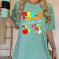 Pre-k Where The Adventure Begins First Day Of Prek Teacher Women's Comfort Colors T-Shirt Chalky Mint Pre-k Where The Adventure Begins First Day Of Prek Teacher Women's Comfort Colors T-Shirt Chalky Mint