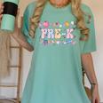 Pre-K Back To School Teachers Kids 1st Day Of School Women's Comfort Colors T-Shirt Chalky Mint