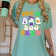 Pre-K Boo Crew Cute Ghost Halloween Costume Teacher Student For Men Women Kids Women's Comfort Colors T-Shirt Chalky Mint Pre-K Boo Crew Cute Ghost Halloween Costume Teacher Student For Men Women Kids Women's Comfort Colors T-Shirt Chalky Mint
