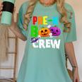 Pre K Boo Crew Halloween Costume Teachers Kids Women's Comfort Colors T-Shirt Chalky Mint
