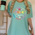 Pre-K Crew 1st Day Of School Preschool Teacher Women's Comfort Colors T-Shirt Chalky Mint
