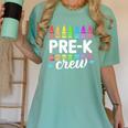 Pre-K Crew Teacher Team Squad Hello Back School Graduation Women's Comfort Colors T-Shirt Chalky Mint Pre-K Crew Teacher Team Squad Hello Back School Graduation Women's Comfort Colors T-Shirt Chalky Mint