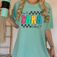 Pre-K Paraprofessional Teacher Back To School Vibes Women's Comfort Colors T-Shirt Chalky Mint Pre-K Paraprofessional Teacher Back To School Vibes Women's Comfort Colors T-Shirt Chalky Mint