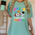 Pre-K Student Teacher Astronaut Space Back To School Women's Comfort Colors T-Shirt Chalky Mint Pre-K Student Teacher Astronaut Space Back To School Women's Comfort Colors T-Shirt Chalky Mint