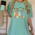 Pre-k Teacher Appreciation Teaching Wildflowers Women's Comfort Colors T-Shirt Chalky Mint Pre-k Teacher Appreciation Teaching Wildflowers Women's Comfort Colors T-Shirt Chalky Mint
