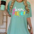 Pre-k Team Pencil Teacher Student Back To School Girls Women's Comfort Colors T-Shirt Chalky Mint Pre-k Team Pencil Teacher Student Back To School Girls Women's Comfort Colors T-Shirt Chalky Mint