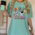Pre-K Is Out Of This World Space Planets Teacher Women's Comfort Colors T-Shirt Chalky Mint Pre-K Is Out Of This World Space Planets Teacher Women's Comfort Colors T-Shirt Chalky Mint