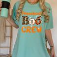 Preschool Boo Crew Halloween Teachers Students Costume Women's Comfort Colors T-Shirt Chalky Mint