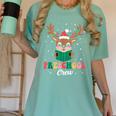 Preschool Crew Xmas Reindeer Teacher Student Christmas Women's Comfort Colors T-Shirt Chalky Mint Preschool Crew Xmas Reindeer Teacher Student Christmas Women's Comfort Colors T-Shirt Chalky Mint