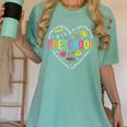 Preschool Teacher Pre-K Heart First Day Of Preschool Kids Women's Comfort Colors T-Shirt Chalky Mint Preschool Teacher Pre-K Heart First Day Of Preschool Kids Women's Comfort Colors T-Shirt Chalky Mint