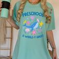 Preschool Is Whale-y Great Preschool Teacher Women's Comfort Colors T-Shirt Chalky Mint Preschool Is Whale-y Great Preschool Teacher Women's Comfort Colors T-Shirt Chalky Mint