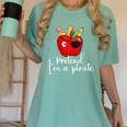 Pretend I'm A Pirate Teacher Apple Talk Like A Pirate Day Men Women Kids Women's Comfort Colors T-Shirt Chalky Mint