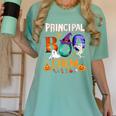 Principal Boo Crew Teacher Student Halloween Costume For Men Women Kids Women's Comfort Colors T-Shirt Chalky Mint Principal Boo Crew Teacher Student Halloween Costume For Men Women Kids Women's Comfort Colors T-Shirt Chalky Mint