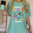 Proud To Teach Multilingual Learner ESL English Teacher Women's Comfort Colors T-Shirt Chalky Mint Proud To Teach Multilingual Learner ESL English Teacher Women's Comfort Colors T-Shirt Chalky Mint