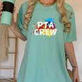 PTA Crew Back To School Volunteer Board Mom Parent Teacher Women's Comfort Colors T-Shirt Chalky Mint