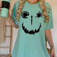 Pumpkin Artist Halloween Art Teacher Women's Comfort Colors T-Shirt Chalky Mint