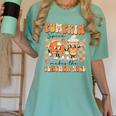 Pumpkin Spice Makes The Teacher Nice Teacher Graduation Women's Comfort Colors T-Shirt Chalky Mint