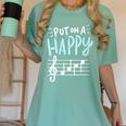 Put On A Happy Face Music Music Teacher Women's Comfort Colors T-Shirt Chalky Mint Put On A Happy Face Music Music Teacher Women's Comfort Colors T-Shirt Chalky Mint