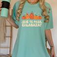 Que Pasa Calabaza Spanish Teacher Bilingual Pumpkin Women Women's Comfort Colors T-Shirt Chalky Mint Que Pasa Calabaza Spanish Teacher Bilingual Pumpkin Women Women's Comfort Colors T-Shirt Chalky Mint