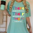 There Their They'Re English Teacher Grammar Memes Women's Comfort Colors T-Shirt Chalky Mint There Their They'Re English Teacher Grammar Memes Women's Comfort Colors T-Shirt Chalky Mint