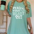 Read Your Heart Out Cute For Teacher Women Love Reading Book Women's Comfort Colors T-Shirt Chalky Mint Read Your Heart Out Cute For Teacher Women Love Reading Book Women's Comfort Colors T-Shirt Chalky Mint