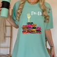 Reading Books Librarian Reader Nerd I'm Ok Teacher School Women's Comfort Colors T-Shirt Chalky Mint Reading Books Librarian Reader Nerd I'm Ok Teacher School Women's Comfort Colors T-Shirt Chalky Mint