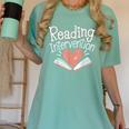 Reading Intervention Teacher Women's Comfort Colors T-Shirt Chalky Mint